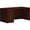 Traditional Mahogany, variant on HON Mod 60"W Single Pedestal Desk (30"D)