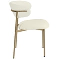 thumbnail image 6 of Meridian Furniture Lupita Cream Vegan Leather Dining Chair (Set of 2), 6 of 11