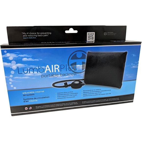 INNOTECH LumbAir Plus Adjustable Lumbar Back Support - Navy