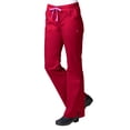 thumbnail image 3 of Maevn BLOSSOM Mock Wrap Top & Multi Pocket Flare Leg Scrub Pant Set, 3 of 5