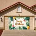 thumbnail image 3 of Tropical Leaves Birthday Banner Pineapple Decoration Banner for Summer Party Tropical Birthday Celebration Outdoor Event, 3 of 9