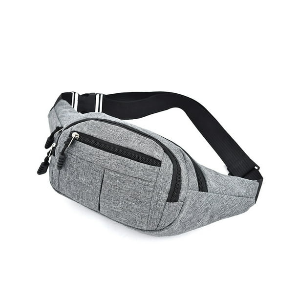 Minnieouse Riñonera para hombre con cremallera ajustable, multibolsillos, bandolera portátil de moda para hombro, bolsos deportivos para el pecho, regalo Bolsas de mensajero y de hombro Gris Minnieouse AP018585-01