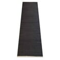 thumbnail image 4 of Rugsotic Carpets Eco-Friendly Woven Hand Woven Kilim Flat Weave Charcoal Solid Area Rug, 2'6''x6' Runner, Antimicrobial, 4 of 5