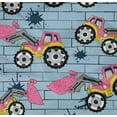 thumbnail image 5 of oneOone Cotton Poplin Twill Grayish Blue Fabric Tractor Sewing Fabric By The Yard Printed Diy Clothing Sewing Supplies 56 Inch Wide, 5 of 6