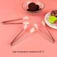 thumbnail image 4 of Pinces Réutilisables Glaçons Pierres de Refroidissement Pince de Refroidissement Clip Mini en Acier Inoxydable Salade Cuisine Servant Gants Rouges Antidérapants, 4 of 9