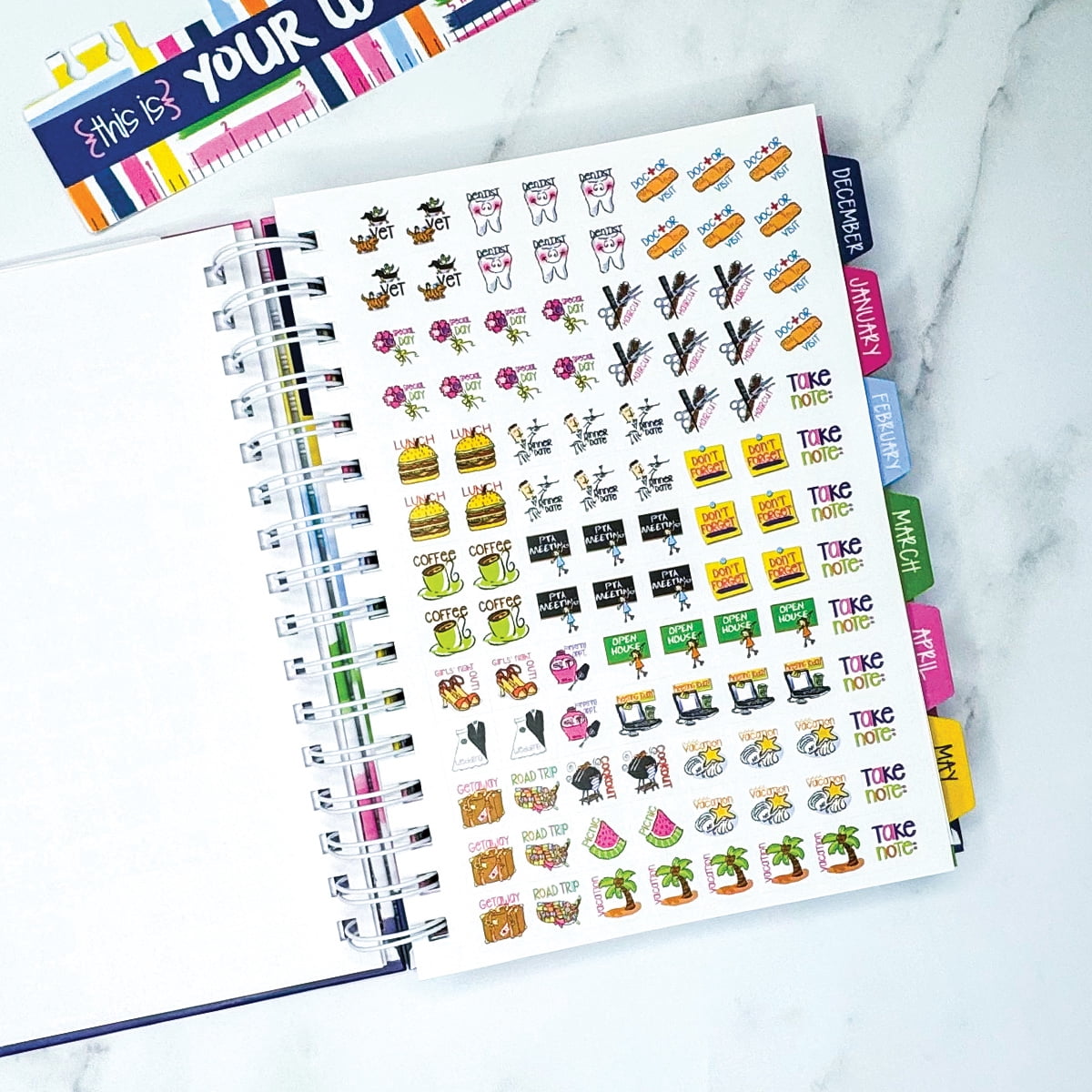Reminder Binder® Planner Chevi Party (Jan 2026 - June 2027)