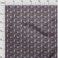 thumbnail image 3 of oneOone Silk Tabby Brown Fabric Floral & Puppies Fabric For Sewing Printed Craft Fabric By The Yard 42 Inch Wide, 3 of 5