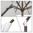 thumbnail image 2 of 9' Pacific Trail Series Patio Umbrella With Matted White Aluminum Pole Aluminum Ribs Push Button Tilt Crank Lift With Sunbrella 1A Spectrum Mist Fabric, 2 of 2