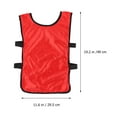 thumbnail image 3 of 6 chalecos de fútbol rojos para niños, transpirables, para entrenamiento de fútbol., 3 of 6