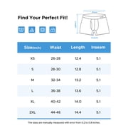 INNERSY Mens Boxer Briefs Cotton Stretchy Underwear 7 Pack for a Week(L,Rainbow Colors)