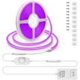 thumbnail image 1 of Neon Lights Strip Purple Silicone Flexible Dimmable LED Rope Light for DIY Neon Signs Bedroom Bar Wall Decor, 1 of 5