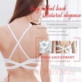 thumbnail image 4 of CNKOO Women Deep U Multi-Way Convertible Plunge Bra Criss Cross Low Back Halter Push Up Bra, 4 of 7