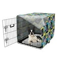 thumbnail image 5 of Abstract Dog Crate Cover, Modern Pattern of Geometric Shapes Streaks Digital Colorful Art Squares, Easy to Use Pet Kennel Cover Small Dogs Puppies Kittens, 7 Sizes, Multicolor, by Ambesonne, 5 of 6