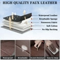 thumbnail image 6 of Coverado Full Set Car Seat Covers, Waterproof Faux Leather Front and Rear Seat Protector, Breathable Seat Cushions Universal Fit for Most Cars, Brown, 6 of 8