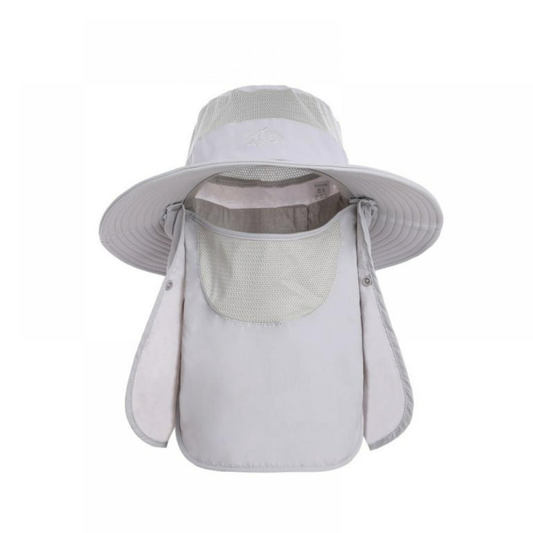 Wide Brim Fishing Hat,Sun Cap with UPF 50+ Sun Protection and Removable  Neck Flap,for Man and Women 
