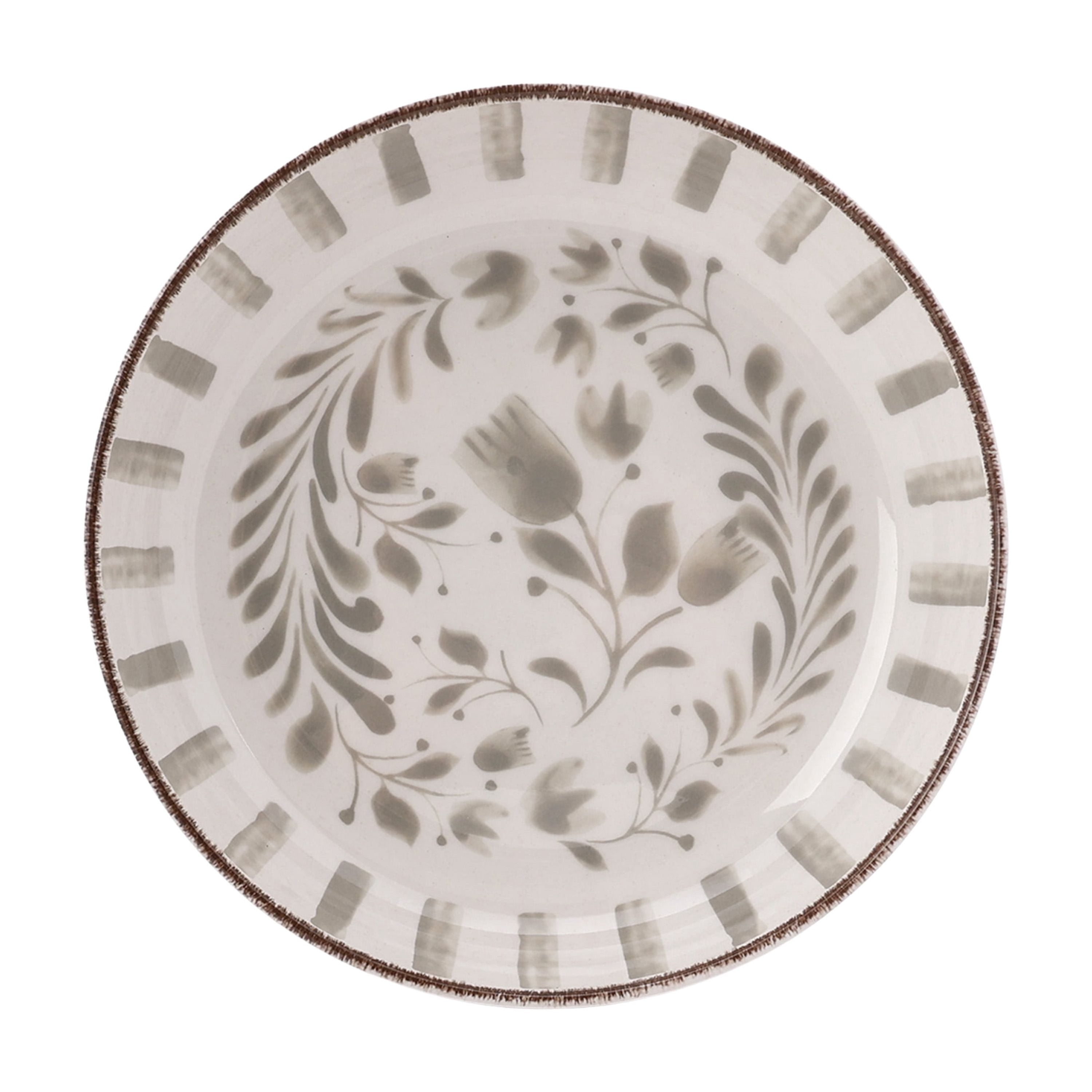 (2 pack) Better Homes & Gardens Bamboo Melamine Dinner Bowl, Grey