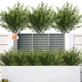 thumbnail image 1 of Yoratee Plantas artificiales para exteriores, 12 piezas de plantas de cedro falsas, tallos de pino sintético de plástico, arbustos verdes, resistentes a los rayos UV, no destiñen, decoración del hogar, 1 of 1