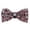 Brick Red, variant on Men's formal Rhinestone Bow Tie for Wedding Groomsmen and Year's Eve Party Suit Attire One Size Pink