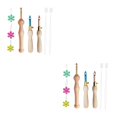 thumbnail image 1 of Guardoinrt Efficient Embroidery Punch Needle Pen Sewing Kit Knitting Tool 3x Needle 5 Threader 10cm 2Set, 1 of 6
