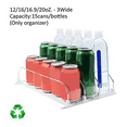 thumbnail image 5 of Drink Organizer for Fridge-White Automatic Pusher Glide,Soda Dispenser for Fridge-Holds Up to 15 Cans, 5 of 7