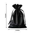 thumbnail image 3 of Efavormart 60 Pack Black Satin Wedding Party Favor Bags, Drawstring Pouch Gift Bags 6"x9", 3 of 4