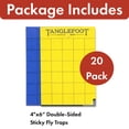 thumbnail image 2 of Tanglefoot Sticky Tangle-Trap Cards 20 Pack - 4"x6" – Double-Sided Yellow & Blue Hanging Traps for Garden, Plants & Greenhouse Use, 2 of 7