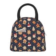 thumbnail image 1 of Fotbe Holiday Gingerbreads Bolsa de Almuerzo con Estampado, Lonchera Aislada, Contenedor de Comida Reutilizable Tipo Cooler a Prueba de Fugas, 1 of 6