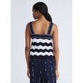 thumbnail image 3 of Free Assembly Women’s Textured Tank Top Sweater, Lightweight, Sizes XS-XXL, 3 of 4