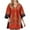 Orange, variant on COSFO Casual Fall Dresses for Women 2024 3/4 Sleeve Green Boho V-Neck Mini Dresses A-Line Flowy Dresses
