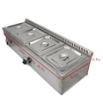 thumbnail image 6 of TECHTONGDA LP Gas Food Warmer Canteen Steam Heater 4-Pan with Pressure Relief Valve, 6 of 9