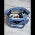 thumbnail image 6 of SPEKSEE Large Capacity Washed Denim Tote Bag, Casual Daily Shoulder Handbag with Zip‑Top Closure Roomy Denim Purse for Work Commute Shopping Travel, 6 of 7