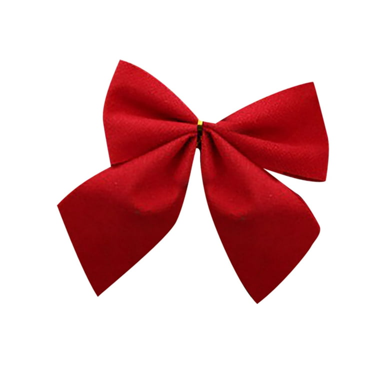 Clearance！SDJMa 12 Pack Christmas Red Bows Outdoor Decorations