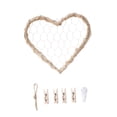 thumbnail image 1 of Lipstore Wall Grid Panel Wall Hanging Photo Display Heart Shaped Creative Photo Display S, 1 of 8