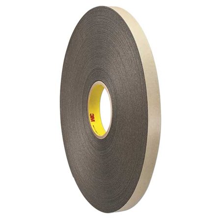 3m Foam Tape, Black, 72 yd L, 1 in W 4492