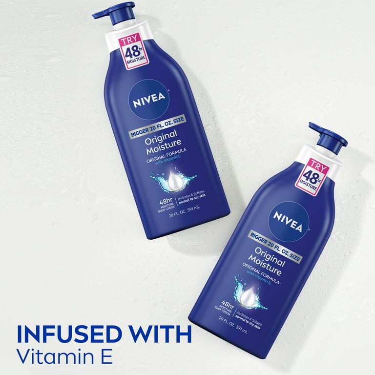 Geboorte geven ademen snijder NIVEA Original Moisture Body Lotion with Vitamin E, 20 Fl Oz Pump Bottle -  Walmart.com
