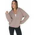 thumbnail image 2 of Sudaderas con Capucha y Cremallera para Mujer, Sudaderas Extragrandes, Conjuntos de Moda Escolar para Otoño, Chaquetas Informales, Ropa de Invierno Marrón S, 2 of 9