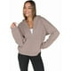 thumbnail image 2 of Sudaderas con Capucha y Cremallera para Mujer, Sudaderas Extragrandes, Conjuntos de Moda Escolar para Otoño, Chaquetas Informales, Ropa de Invierno Marrón XL, 2 of 9