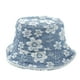 thumbnail image 1 of Sombreros de moda para mujer, sombrero de pescador con bordado de flores, protector solar, lavado para hacer viejo, sombrero de ala de piel, sombrero de mujer, 1 of 1