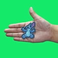 thumbnail image 2 of Lilo And Stitch Climbing Patch Blue Intergalactic Alien Embroidered Iron On, 2 of 2