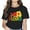 92617-Black, variant on Aloha Flowers Hawaiian Funny Hawaii Beach Luau Party Women Tops T-Shirt Graphics Shirt Casual Short Sleeve Crew Neck Shirts Gift Tee Black Large