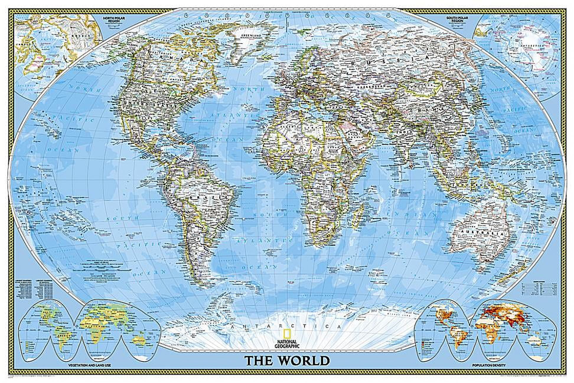 National Geographic New Guinea & Bismarck Archipelago Wall Map - 26 X 20 Inches | Paper Rolled, Mercator Projection 1 thumbnail image