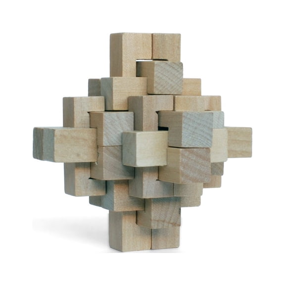 WE Games Wooden Geometric Puzzle - 24 Pieces - 2.25 in.