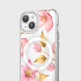 thumbnail image 2 of MagSafe iPhone 15 Pink Wildflower Clear Case, 2 of 5
