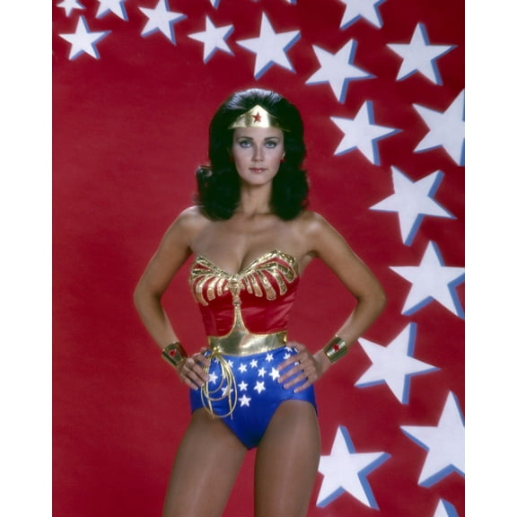 Poster Fam Lynda Carter Wonder Woman 24" x 36" Framed Poster