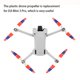 thumbnail image 2 of Matsuzay Hélice de Dron de 8 piezas, pieza de accesorios de doble cara con destornillador, accesorios de repuesto para Mini 3 Pro, blanco y naranja Accesorios para aéreos Blanco Azul Rojo, 2 of 6
