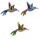 thumbnail image 1 of Estatua de arte de pared,arte de la pared estatua de colibrí de metal decoración al aire libre,colgante pared escultura jardín decoración valla,decoración de pared colibrí adornos, 1 of 9