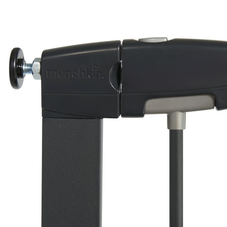 Munchkin® Easy Close XL™ Pressure Mounted Metal Baby Gate for Stairs, Hallways and Doors, Black