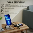 thumbnail image 6 of Minthouz Wireless Charger, 4 in 1 Qi-Certified Wireless Charging Pad with USB-A Output for iPhone, iWatch SE/S7/6/5/4/3/2, Airpods Pro/2, Samsung Galaxy Series, 6 of 10