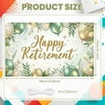thumbnail image 2 of Golden Glitter Retirement Banner Green Leaf Happy Retirement Display Gold Star Balloon Decor Retirement Backdrop for Retirement Party Farewell Celebration Office Retirement, 2 of 8
