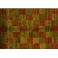 thumbnail image 1 of Ahgly Company Indoor Rectangle Checkered Yellow Modern Area Rugs, 8' x 12', 1 of 4
